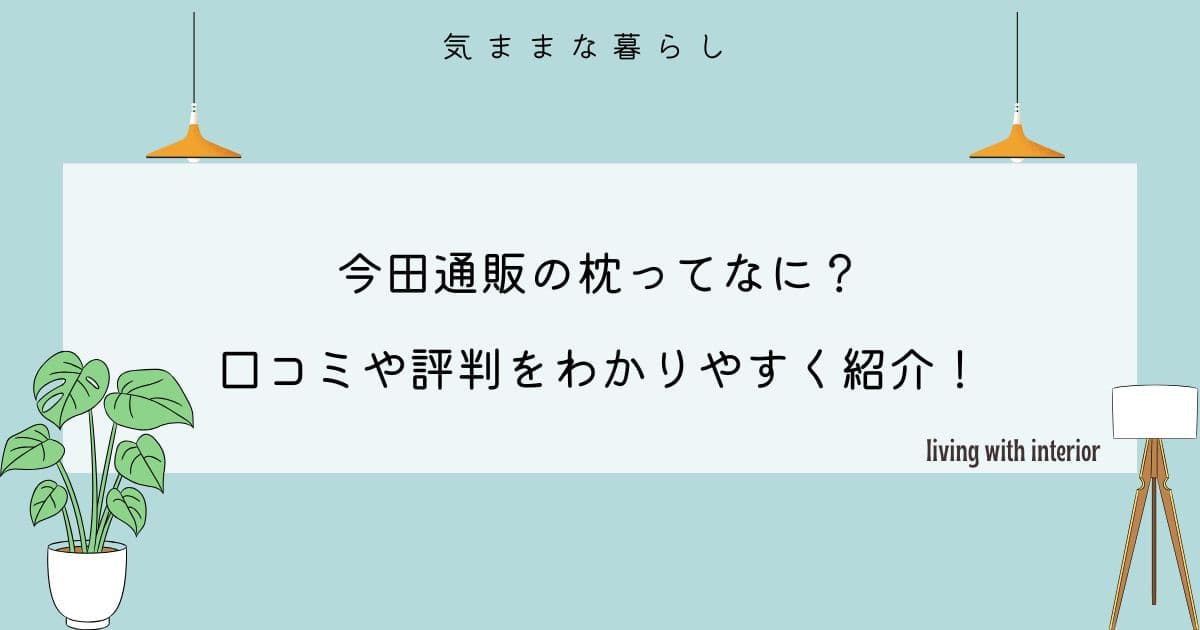 今田通販の枕ってなに?口コミや評判を紹介!【ボディチューニングピロー エアトラスPro】